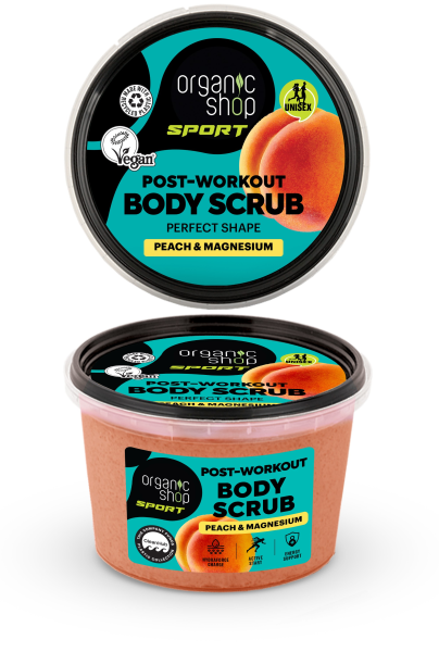 Exfoliante corporal post-entrenamiento para una piel perfecta 250 ml, Organic Shop